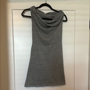 Grey cowl neck dress